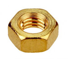 Гайка латунная DIN 934 с метрической резьбой, M4