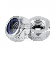 Гайка самоконтрящаяся низкая DIN 985 10.0 с нейлоновым кольцом ОЦ, M10