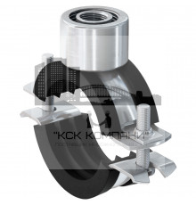 Хомут для труб fischer FRS TRIPLE с тройной соединительной гайкой ОЦ, M8/M10/1/2" 32-35 мм (1")