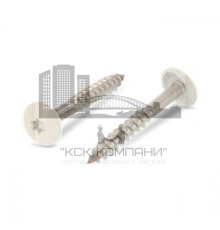 Art. 9086 A2 4,8X38 TX20 - RAL 1013 Саморез с расширенной низкой полукруглой головкой, неполная резьба, звездообразный шлиц TX