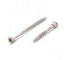 Art. 9245 AISI 410 5,0X90/54 TX25 Шуруп нержавеющий для строительства террас с цилиндрической головкой и режущей канавкой