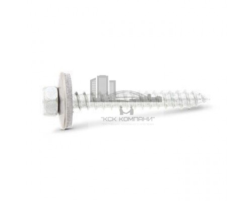 Саморез кровельный острый Art. 9059 A2 A с шестигранной головкой и EPDM-шайбой, 6.5x75 мм