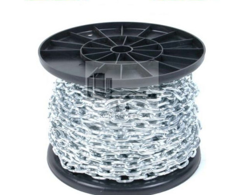 Цепь стальная DIN 766 с короткими звеньями, D1.5