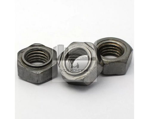 Гайка шестигранная приварная DIN 929 сталь без покрытия, M16