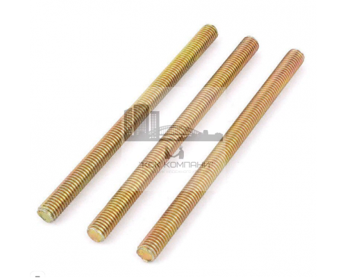 Шпилька полнорезьбовая DIN 975 латунная, М12x1000