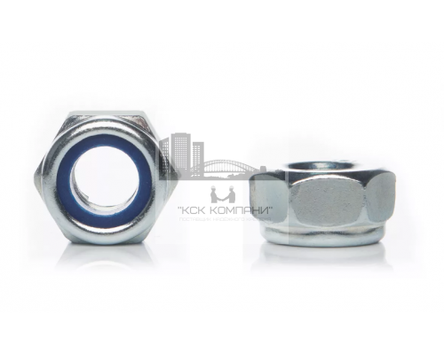 Гайка самоконтрящаяся низкая DIN 985 10.0 с нейлоновым кольцом ОЦ, M10