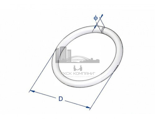 Кольцо соединительное KT оцинкованное, 10x80