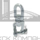 Art. 8255 A4 10 Вертлюг нержавеющий петля-вилка грузоподьёмный