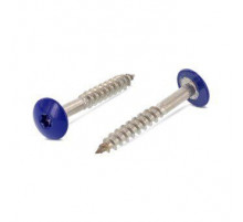 Art. 9086 A2 4,8X38 TX20 - RAL 5002 Саморез с расширенной низкой полукруглой головкой, неполная резьба, звездообразный шлиц TX