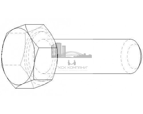 Болт шестигранный fischer SKS с полной резьбой ОЦ, M8x16 мм