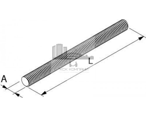 Шпилька штанга резьбовая fischer GS короткая для строительных и монтажных работ оц.сталь, M10x150 мм