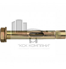 Анкерный болт втулочный ABB шестигранный желтый цинк, M10 12x100 мм