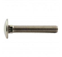 Болт мебельный с квадратным подголовником DIN 603 F А2 полная резьба, M8x65 мм