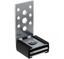 Держатель воздуховодов fischer LKHN с виброгасителем L-образный ОЦ, M8/M10 60x30x2.5 мм