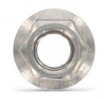 DIN 6923 A4 M 8 Гайка шестигранная нержавеющая фланцевая без зазубрин