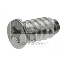 Евровинт мебельный ART 7470 потайной шлиц PZ никелир. сталь, 6.3x15 мм