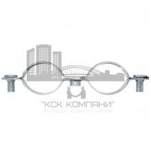 Хомут двойной fischer AMD для кабелей и труб ОЦ, M6 10-12 мм