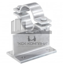 Неподвижная опора fischer FMPS 80 1/1-150 для тяжелых трубопроводов гоц. сталь, 2 1/2" 77x150x150 мм