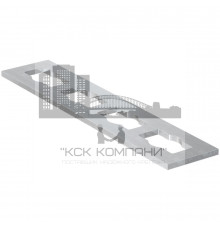 Пластина соединительная fischer PFFF 4I FVZ для системы FUS гоц. сталь, 196x40x4 мм