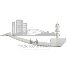 SF plus KB 8 Прижимная скоба с дюбелем  плоская для кабелей