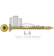 Шуруп по дереву с потайной головкой  неполная резьба шлиц TX ЖЦ, 6x140 мм