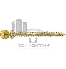 Шуруп потайной fischer FPF-SZ YZF полная резьба шлиц PZ ЖЦ, 3.5x25 мм