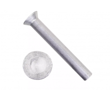 Заклепка забивная под молоток DIN 661 с потайной головкой алюминиевая, 5x16