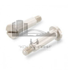 Винт ступенчатый DIN 923 A1 установочный прямой шлиц, M4x10 мм