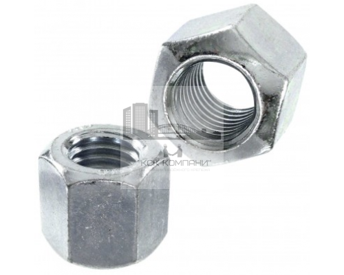 Гайка шестигранная высокая DIN 6330 10.0 тип В со сферическим торцом ОЦ, M6