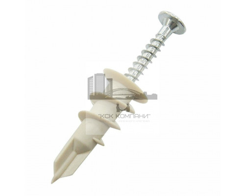 Дюбель Дрива для гипсокартона DY-DR-S со сверлом полиамид, 15x32