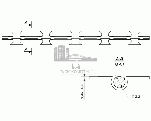 Армированная колючая лента (АКЛ) ЕГОЗА 900/100/5 арт. М93720