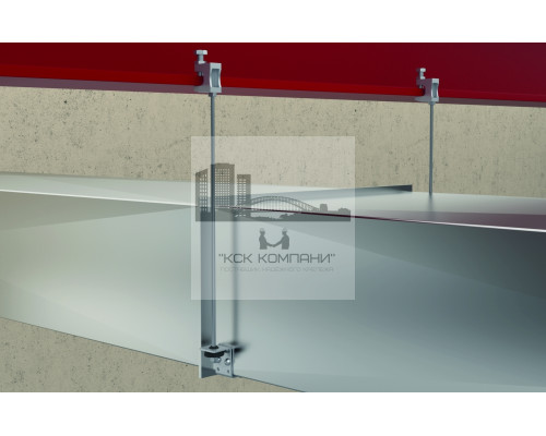 Держатель воздуховодов fischer LKHN с виброгасителем L-образный ОЦ, M8/M10 60x30x2.5 мм