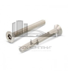 Art. 9123 A2 M12X100 TX-PIN 55 Винт антивандальный самонарезающий тупой конец, с потайной головкой, шлиц TORX-PIN (TX со штифтом)