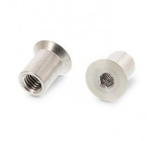 Art. 9062 AISI 303 M 16X25 Гайка нержавеющая мебельная стяжная с потайной головкой, внутренний шестигранник