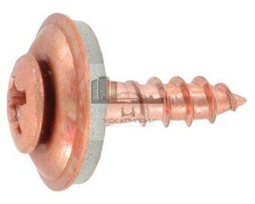 Art. 9167 A2-Cu 4,5X25 Z Шуруп c полупотайной головкой PZ и EPDM-шайбой 15 мм