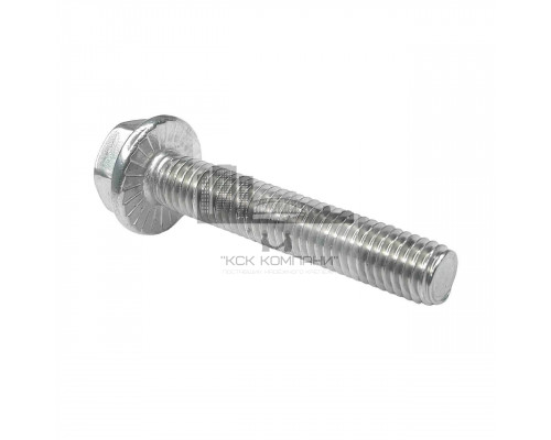 Болт с фланцем и насечками DIN 6921 A2 полная резьба нержавеющий, М8х12 мм