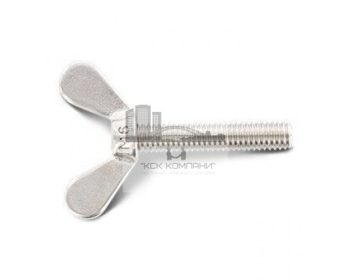 Винт-барашек DIN 316 A2 с округлыми лепестками немецкой формы, M4x16 мм