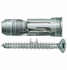 Дюбель распорный fischer PD S для гипсокартона с потайный шурупом, 12x27 мм (6x50 мм)