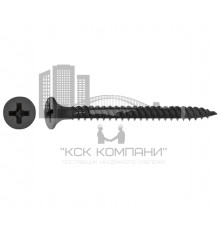 Саморез гипсокартон-металл ГКЛ ЧР частая резьба окс. сталь, 3.5x19 мм