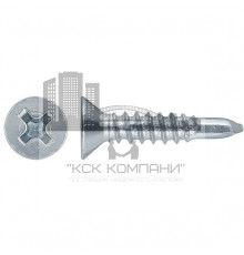 Саморез со сверлом DIN 7504 P с потайной головкой шлиц PH ОЦ, 4.2x13 мм