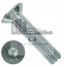 Винт потайной с внутренним шестигранником DIN 7991 8.8 полная резьба ОЦ, M12x30 мм