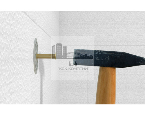 Тарельчатый дюбель для теплоизоляции fischer FIF-PN с усиленным пластиковым гвоздем, 8x60 мм