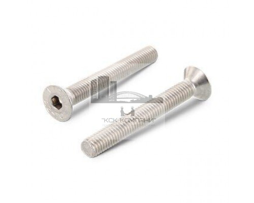 Винт с потайной головкой ISO 10642 A4 и внутренним шестигранником, M4x60 мм