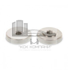 DIN 467 AISI 303 M 8 Гайка нержавеющая с накатанной головкой, низкий тип