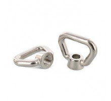 DIN 80704 A4 M 24 Рым гайка нержавеющая швартовая с трапециевидной петлёй