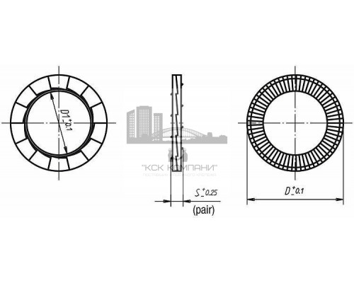 Шайба NORD-LOCK DIN 25201 стопорная ОЦ, М16