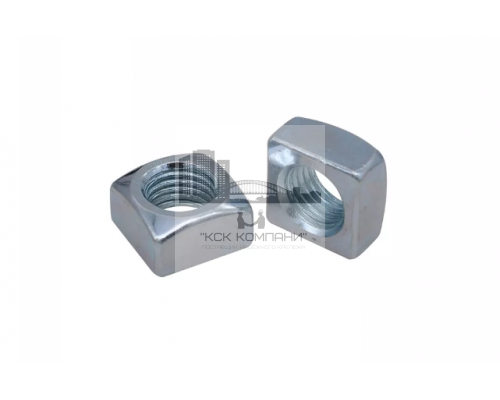 Гайка квадратная DIN 557 с фаской оцинкованная, M4