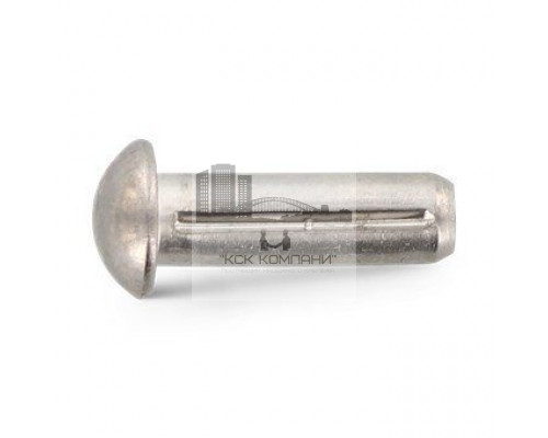 DIN 1476 A2 2,5X3 Штифт нержавеющий с полукруглой головкой и насечкой по всей длине с трех сторон с фаской