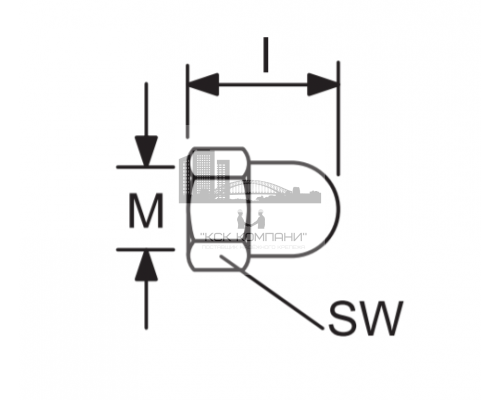 Гайка колпачковая fischer FAZ II GVZ высокая, M10