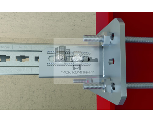 Седельный фланец fischer FMSF 120L для профилей FMP гоц. сталь, 250x180x400 мм (90x120)